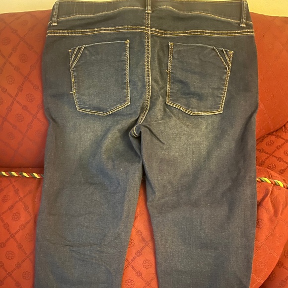 Apt 9 Size 14 Straight Leg Dark Indigo Contrast - Picture 2 of 14